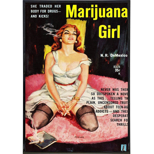 Marijuana Girl Comic Cover 11x17 Wall Frame Art