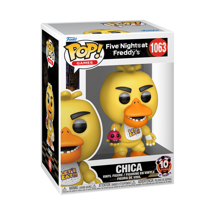 Funko POP! Games: Five Nights at Freddy's - Chica with Cupcake (10th Anniversary) Vinyl Figure