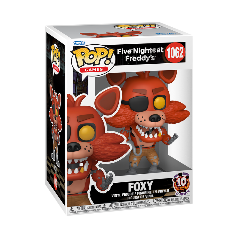 Chargez l&#39;image dans la visionneuse de la galerie, Funko POP! Games: Five Nights at Freddy&#39;s - Foxy (10th Anniversary) Vinyl Figure
