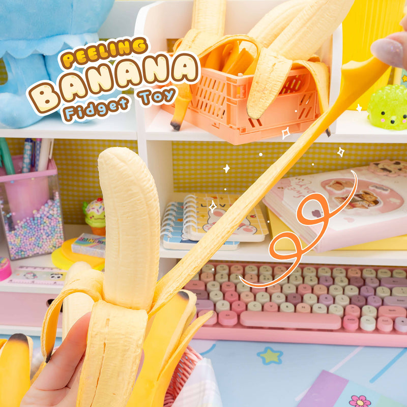 Load image into Gallery viewer, Peeling Banana Sensory 1Pc Stress Toy
