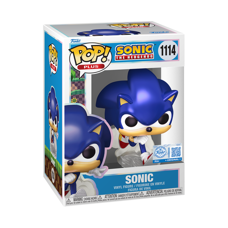 Chargez l&#39;image dans la visionneuse de la galerie, Funko POP! Plus: Sonic the Hedgehog - Sonic Pearlescent Vinyl figure
