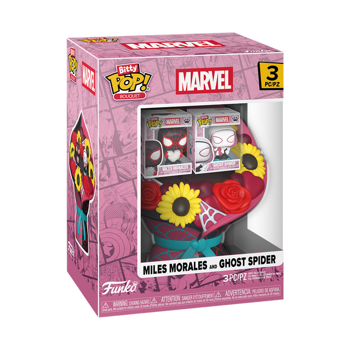Funko Bitty POP! Rides: Marvel - Bouquet Mile Morales & Ghost Spider (Valentine) Vinyl Figure