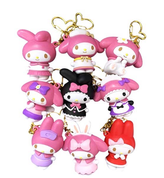 Load image into Gallery viewer, Sanrio - Pretty My Melody Figure Key Ring Capsule Mystery Box
