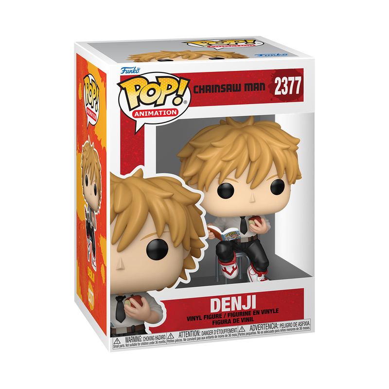 Load image into Gallery viewer, Funko POP! Animation: Chainsaw Man - Denji Reading Vinyl Figure
