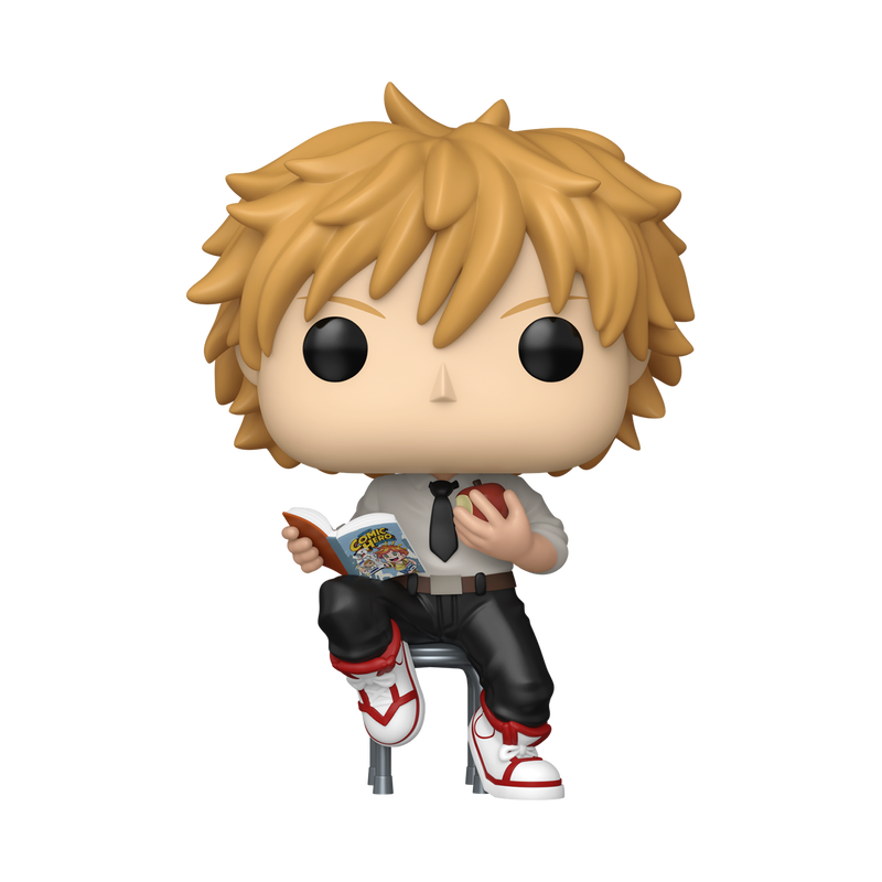 Load image into Gallery viewer, Funko POP! Animation: Chainsaw Man - Denji Reading Vinyl Figure
