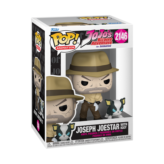 Funko POP! Pop! & Buddy Animation: JoJo's Bizarre Adventure - Joseph Joestar with Iggy Vinyl Figure