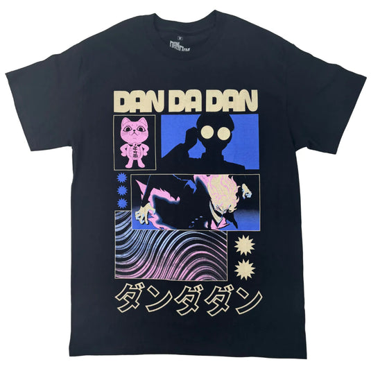 Ripple Junction Dan Da Dan - Purple and Blue Silhouettes Adult Unisex T-Shirt