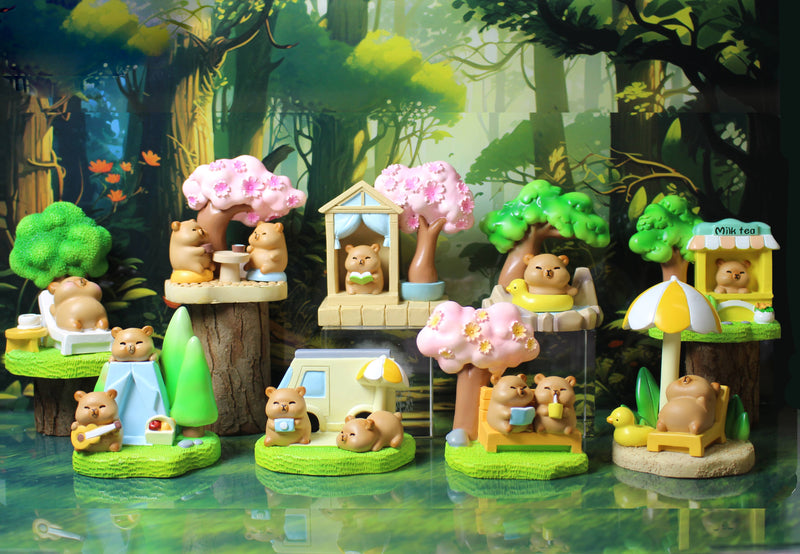Cargue la imagen en el visor de la galería, BC mini Capybara - 1pc Tree Figure Blind Box
