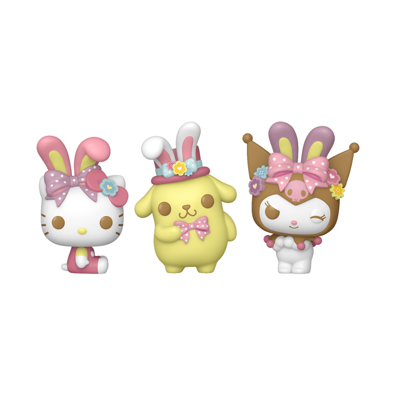 Load image into Gallery viewer, Funko Bitty POP!: Sanrio - Hello Kitty and Friends with Bunny Ears 3-Pack Vinyl Figure
