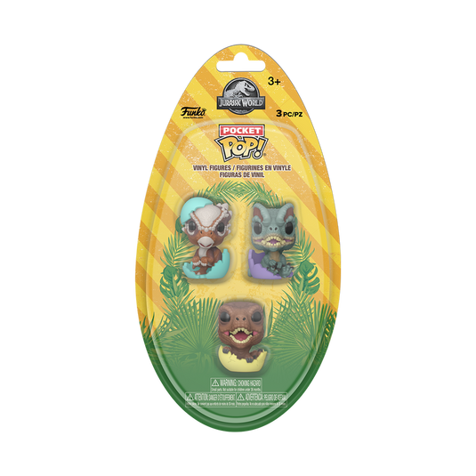 Funko Pocket POP! Movies: Jurassic Park - Jurassic World Hatchling 3-Pack Vinyl Figure