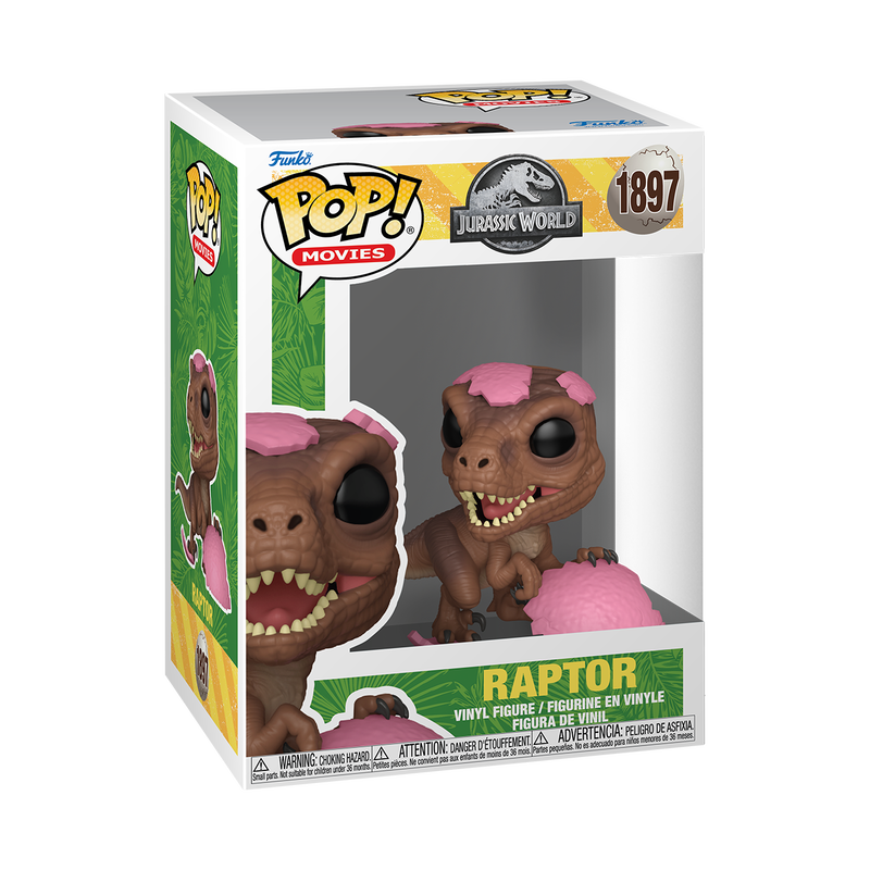Load image into Gallery viewer, Funko POP! Movies: Jurassic World - Raptor (Pink Egg) Vinyl Figure
