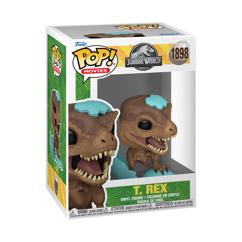Cargue la imagen en el visor de la galería, Funko POP! Movies: Jurassic Park - T. Rex Hatchling (Blue Egg) Vinyl Figure
