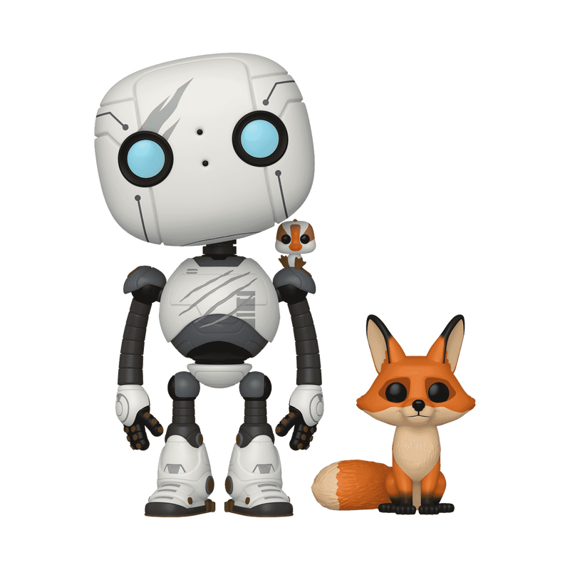 Load image into Gallery viewer, Funko Pop &amp; Buddy! Movies The Wild Robot - Roz with Fink &amp; Brightbill Vinyl Figure
