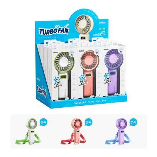 Turbo Wind Handheld Fan - Blow Dryer Level Power Fanzy