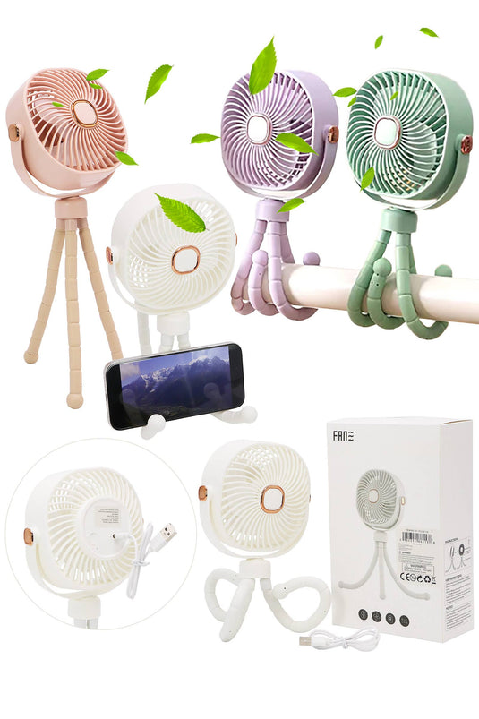 Matte Pastel - Led Flexible Leg 1pc Electric Fan