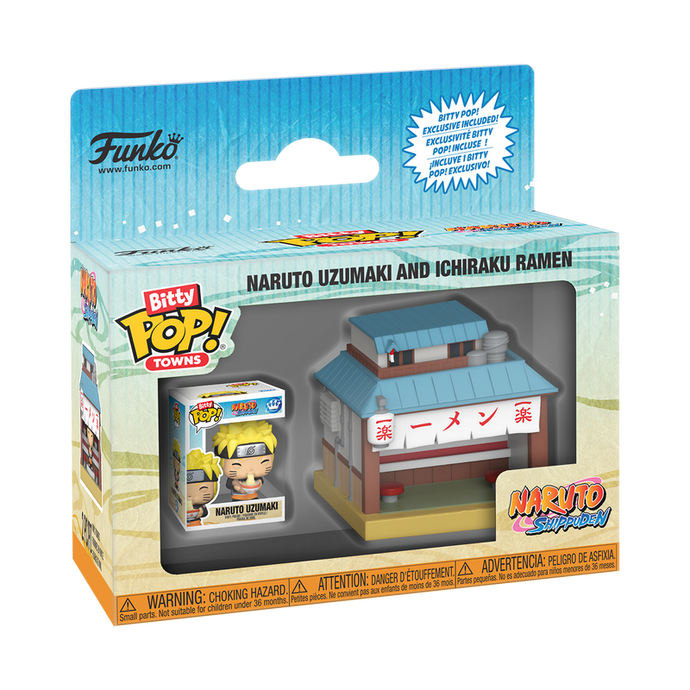Funko Bitty POP! Town: Naruto - Naruto Uzumaki and Ichiraku Ramen Vinyl Figure