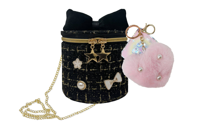 Hot Focus Tiny Mini Fashion Bag with Keychain Good Day Crossbody