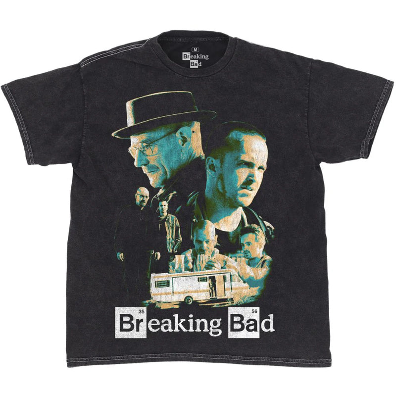 Load image into Gallery viewer, Ripple Junction Breaking Bad - Vintage Poster Collage Adult Unisex T-Shirt
