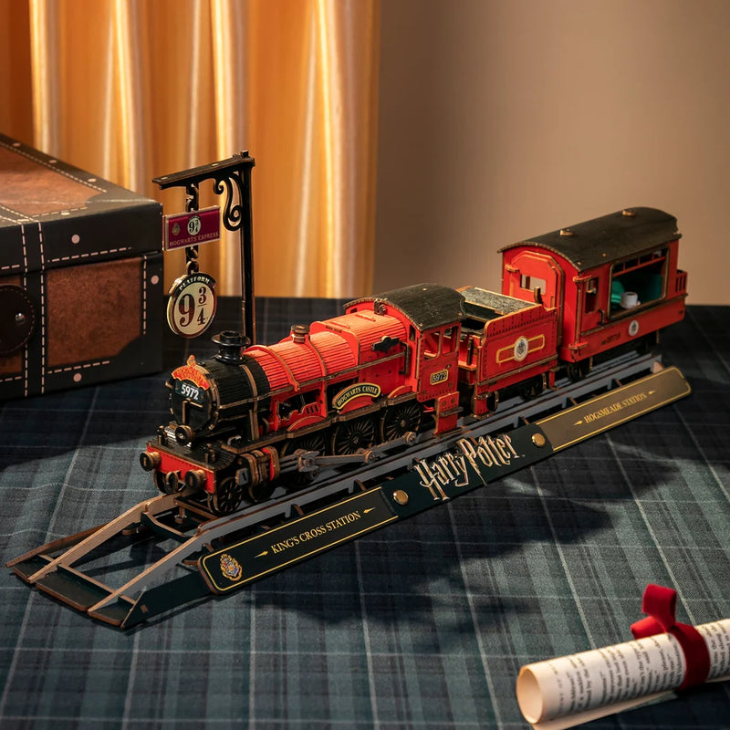 Cargue la imagen en el visor de la galería, Puremind x Harry Potter - Hogwarts Express 3D Wood DIY Figure
