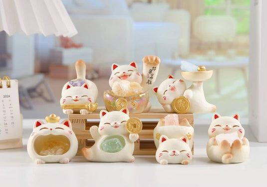 BCmini Maneki Lucky Cat Crystal Blind Box