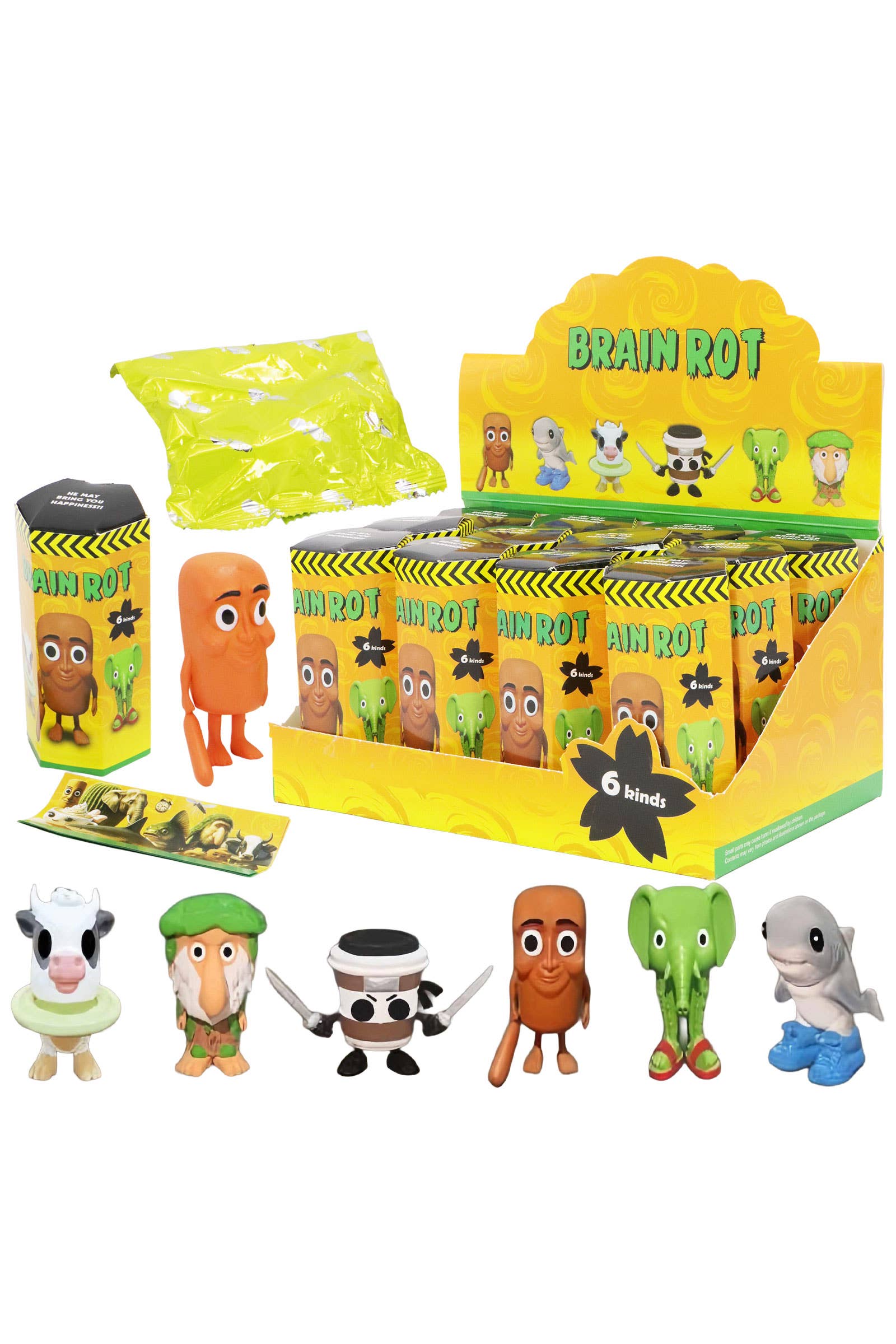 Brain Rot Figurine 1pc Mystery Blind Box – Kryptonite Character Store