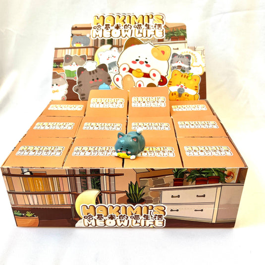 BCmini Kitten Hakim's Meow Life Cat Figurine Blind Box