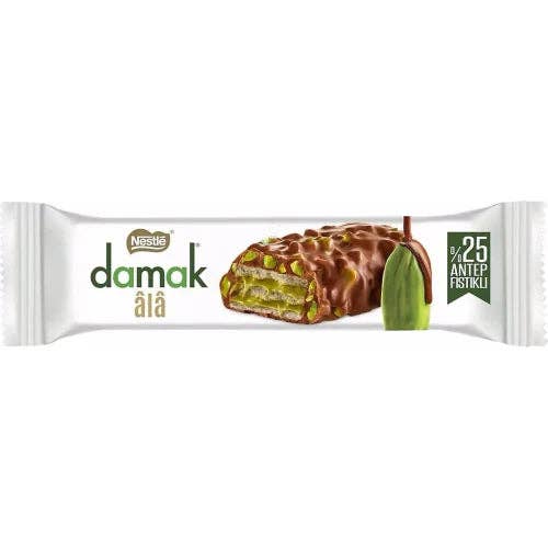 Damak Ala Chocolate Wafer With Pistachio Cream 30g (Turkey)