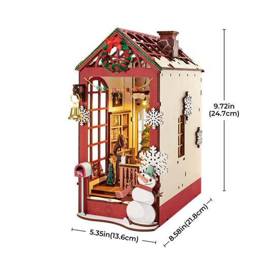 Robotime Rolife Christmas Indoor Scene DIY Book Nook