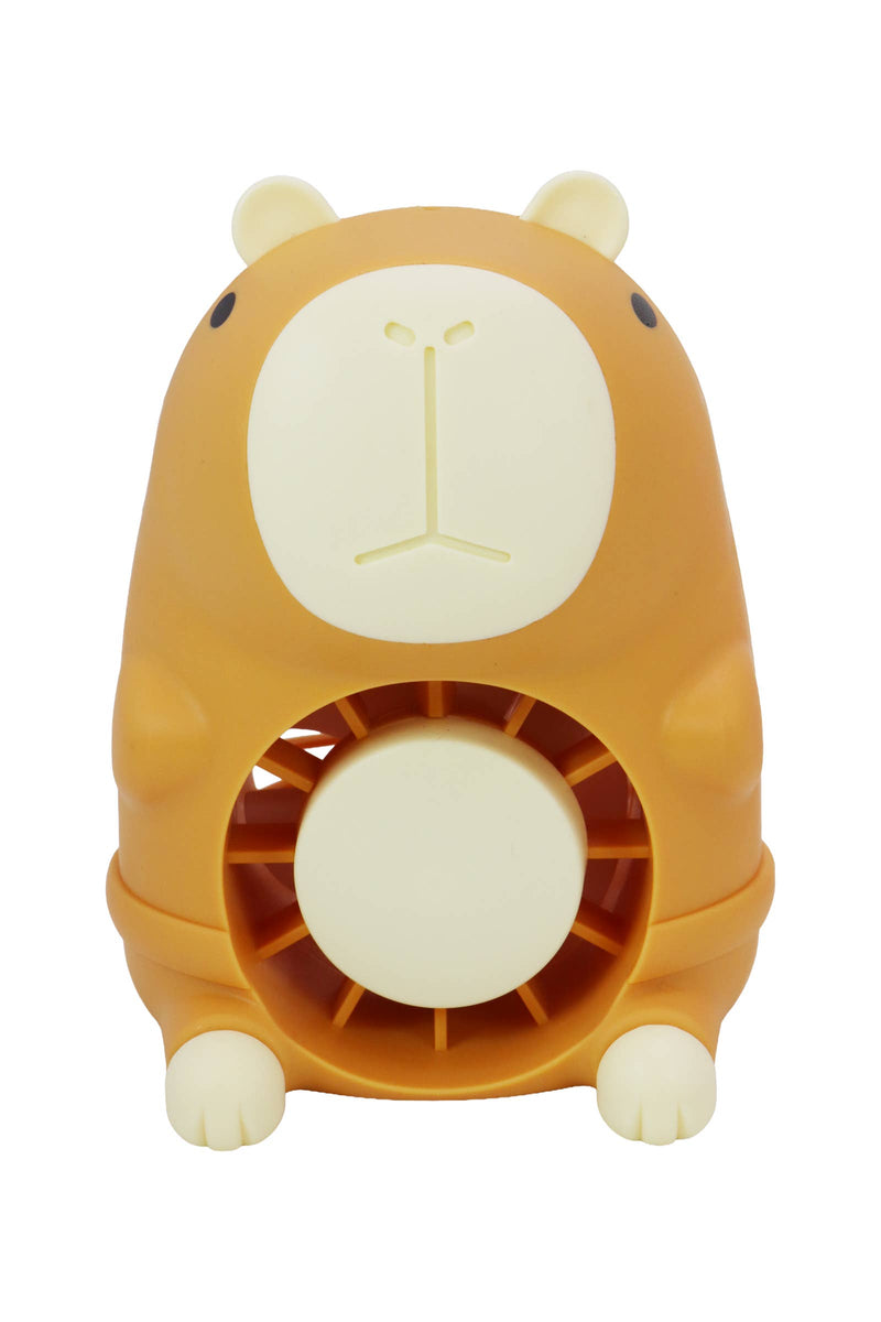 Load image into Gallery viewer, Capybara Rechargeable Mini Nightlight Desk Fan
