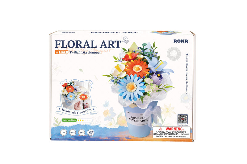 Load image into Gallery viewer, Robotime - Twilight Sky Bouquet DIY 3D Flower Puzzle
