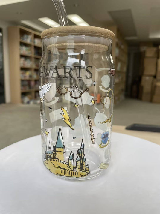 Harry Potter Hogwarts Destination 16oz Glass Tumbler