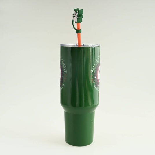 NBC Christmas Fright Wreath 40oz SS Tumbler w/ Straw Cap