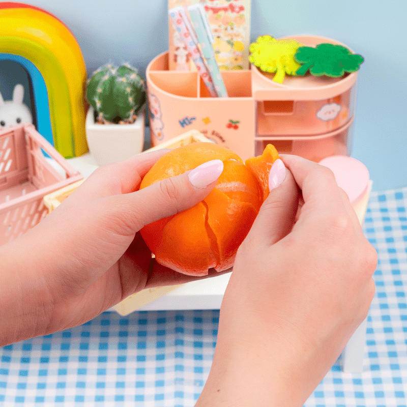 Load image into Gallery viewer, Tangerine Cutie Peeling Fidget Sensory Toy

