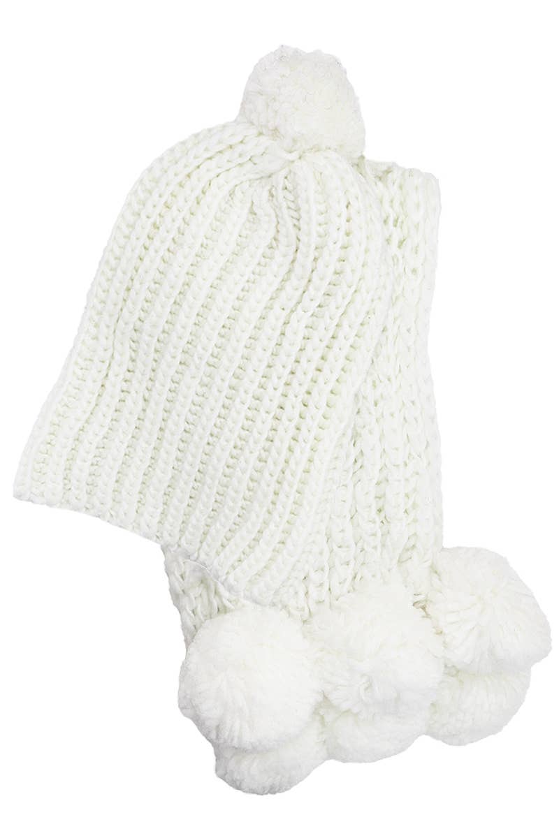 Load image into Gallery viewer, Crochet Chunky Knitted Beanie and Wrap Scarf
