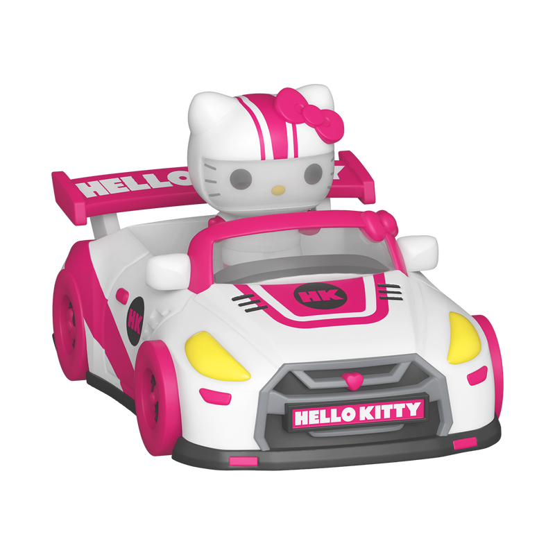 Cargue la imagen en el visor de la galería, Funko Bitty POP! Rides: Sanrio - Hello Kitty in Racecar Vinyl Figure
