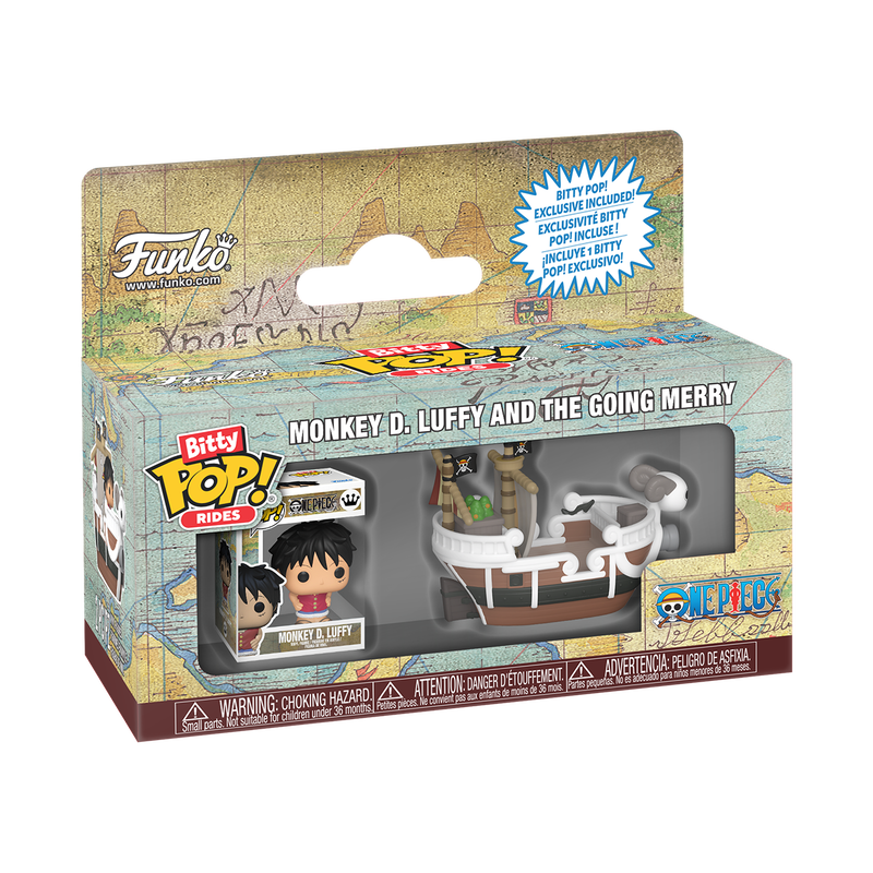 Cargue la imagen en el visor de la galería, Funko Bitty POP! Rides: One Piece - Monkey D. Luffy and the Going Merry Vinyl Figure
