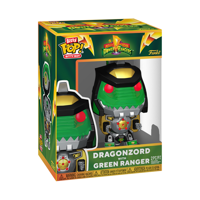 Funko Bitty POP! Bitty Bot: Power Rangers - Dragonzord with Green Ranger Vinyl Figure