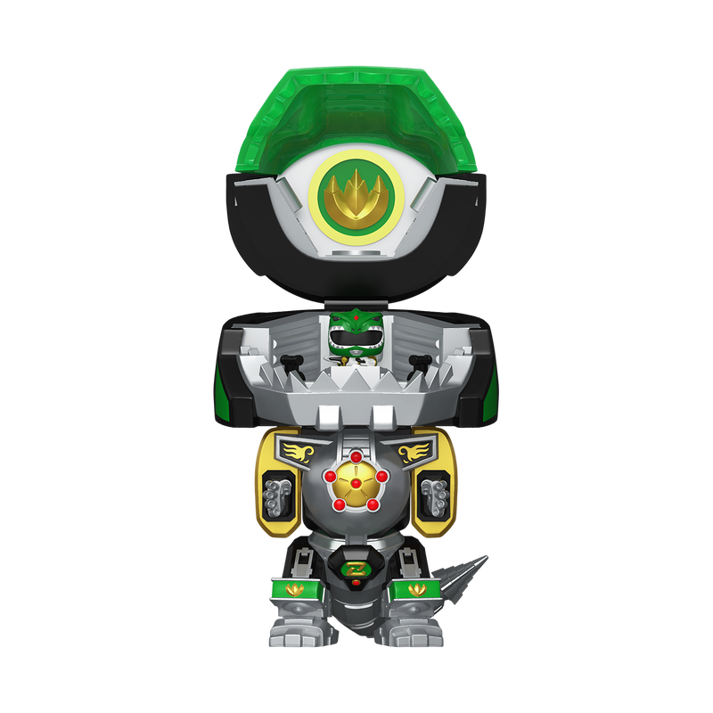Chargez l&#39;image dans la visionneuse de la galerie, Funko Bitty POP! Bitty Bot: Power Rangers - Dragonzord with Green Ranger Vinyl Figure
