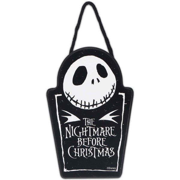 Chargez l&#39;image dans la visionneuse de la galerie, Open Road Brands The Nightmare Before Christmas Jack Skellington Hanging Wood Wall Decor
