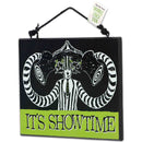 Beetlejuice It's Showtime & Don't Disturb Double Sided Wood Wall Decor