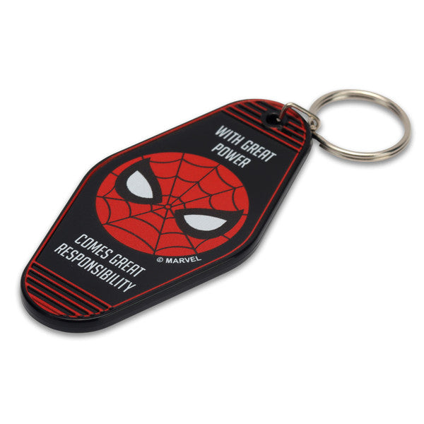 Cargue la imagen en el visor de la galería, Marvel Spider-Man Great Power Great Responsibility Keychain
