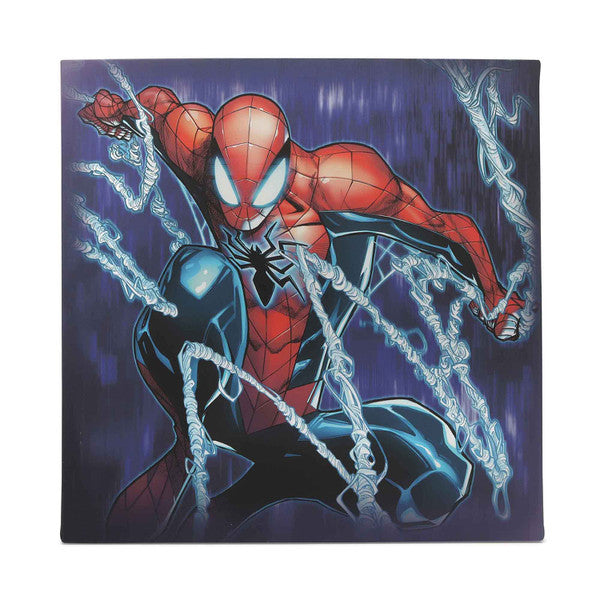 Open Road Brands Marvel -  Spider-Man - Web Slinging Spider-Man Canvas Wall Decor