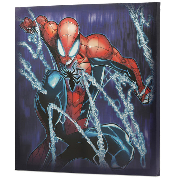 Chargez l&#39;image dans la visionneuse de la galerie, Open Road Brands Marvel -  Spider-Man - Web Slinging Spider-Man Canvas Wall Decor
