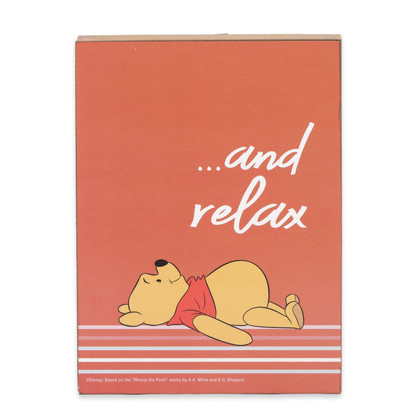 Chargez l&#39;image dans la visionneuse de la galerie, Open Road Brands Disney: Winnie the Pooh - Relax Striped Wood Wall Decor
