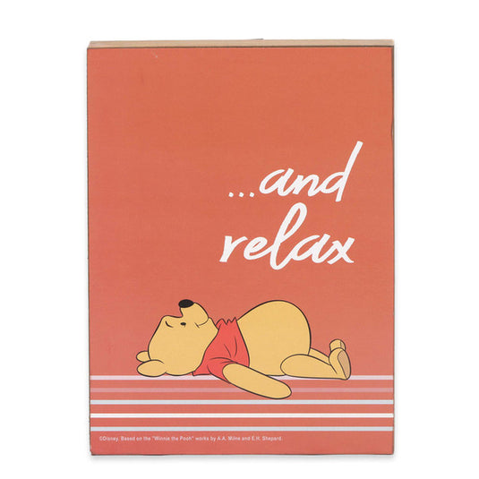 Open Road Brands Disney: Winnie the Pooh - Relax Striped Wood Wall Decor