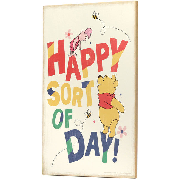 Load image into Gallery viewer, Open Road Brands Disney: Winnie the Pooh - Happy Sort Of Day Wood Wall Decor
