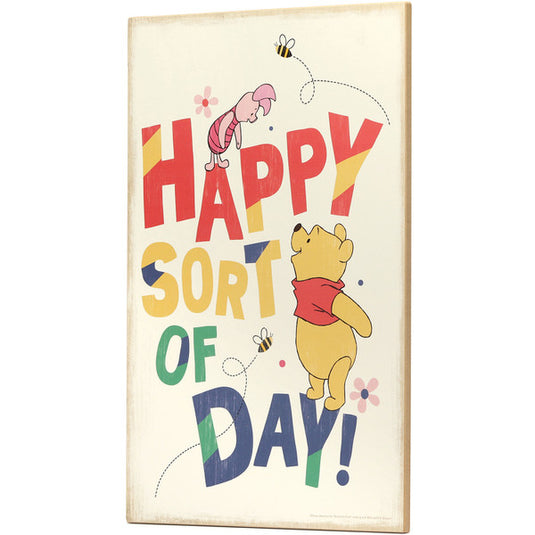 Open Road Brands Disney: Winnie the Pooh - Happy Sort Of Day Wood Wall Decor