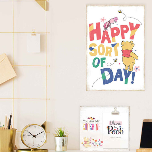 Open Road Brands Disney: Winnie the Pooh - Happy Sort Of Day Wood Wall Decor