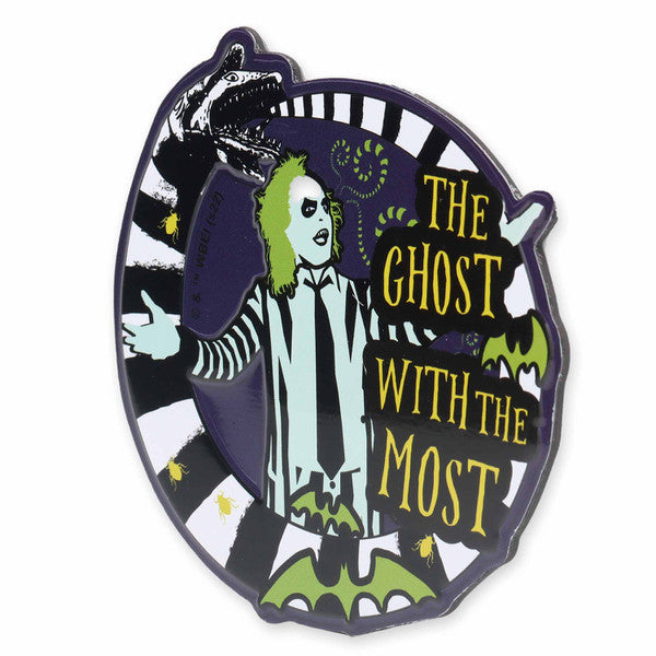 Open Road Brands Warner Brothers Beetlejuice Ghost with the Most Metal Magnet