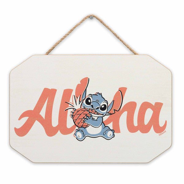 Disney: Lilo & Stitch - Aloha Hanging Wood Wall Decor